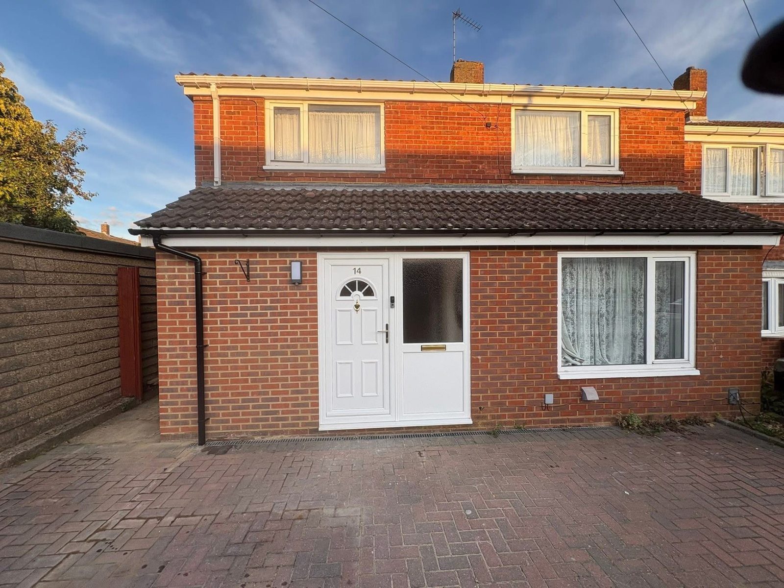 Completed porch rebuild matching the original brickwork and detailing